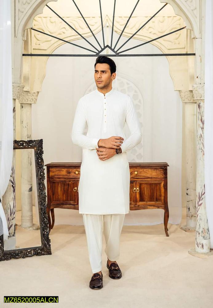Men's Unstitched Booski Plain Suit