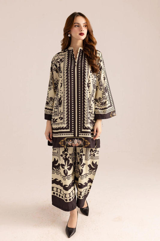 Stylish Women's Stitched Printed Shirt and Trouser set